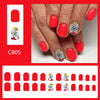 12 Sizes-24 Pcs Press On Nails C806