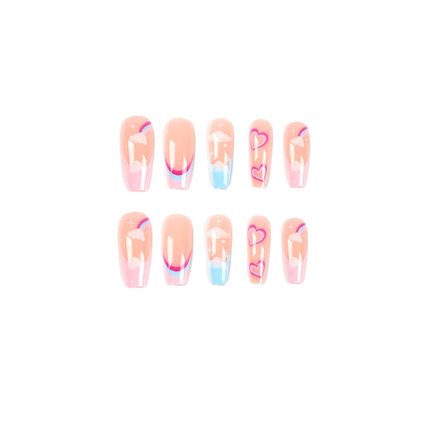12 Sizes-24 Pcs Press On Nails JP2298