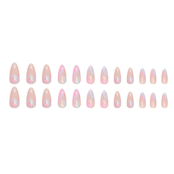 12 Sizes-24 Pcs Press On Nails W617