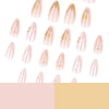 12 Sizes-24 Pcs Press On Nails JP4276