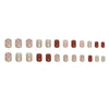 12 Sizes-24 Pcs Press On Nails R826