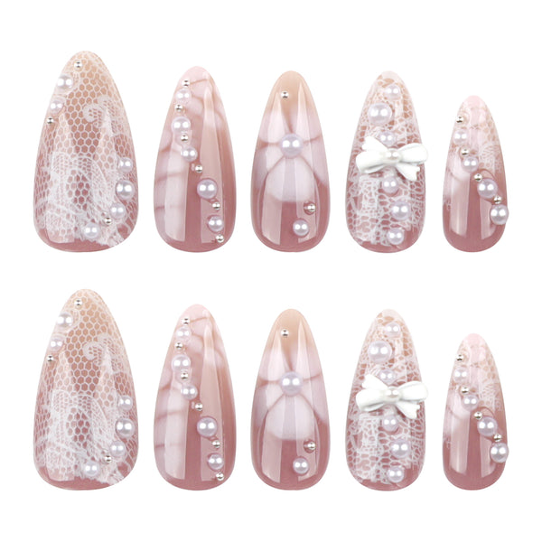 12 Sizes-24 Pcs Press On Nails JP3857