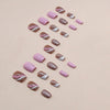 12 Sizes-24 Pcs Press On Nails W1168