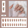 12 Sizes-24 Pcs Press On Nails Z082