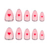 12 Sizes-24 Pcs Press On Nails JP3631