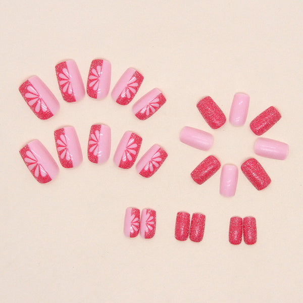 12 Sizes-24 Pcs Press On Nails W696