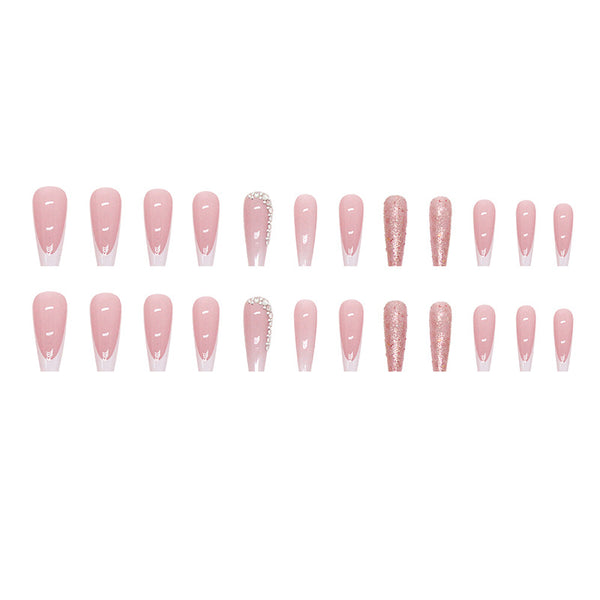 12 Sizes-24 Pcs Press On Nails Z524