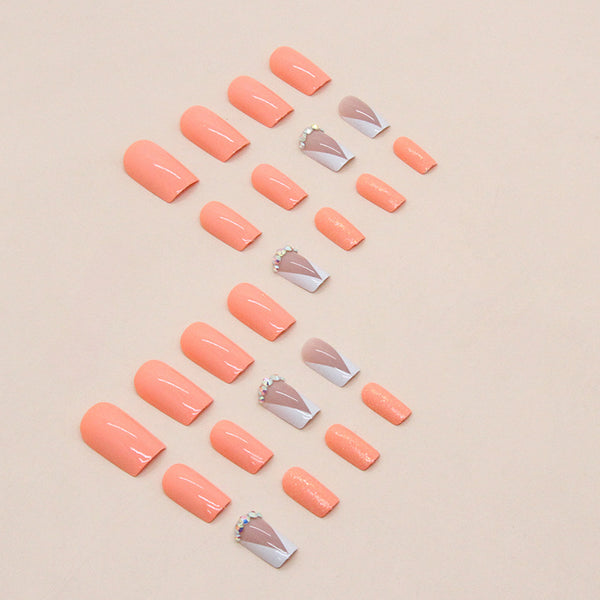12 Sizes-24 Pcs Press On Nails Z694