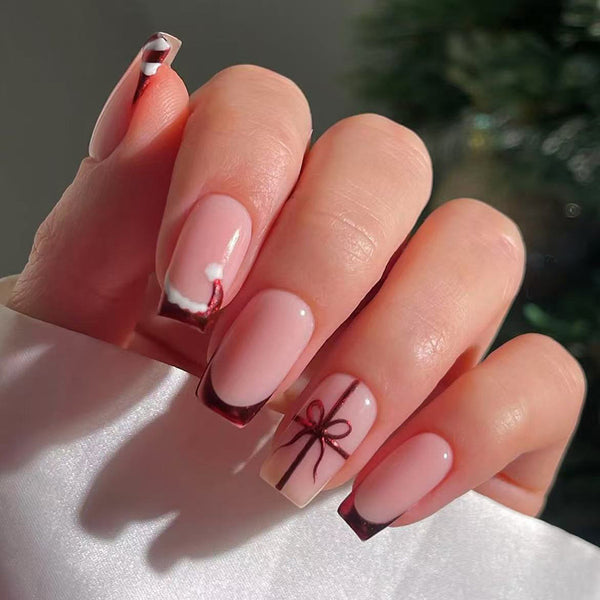 12 Sizes-24 Pcs Press On Nails C1322