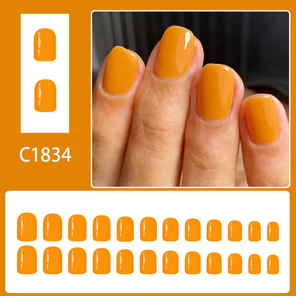 12 Sizes-24 Pcs Press On Nails C1834