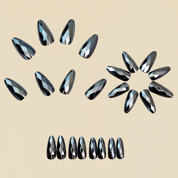 12 Sizes-24 Pcs Press On Nails Y1608