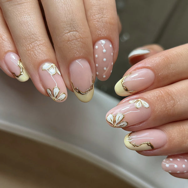 12 Sizes-24 Pcs Press On Nails JP4390