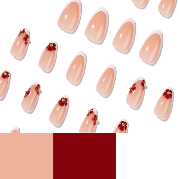 12 Sizes-24 Pcs Press On Nails JP4423