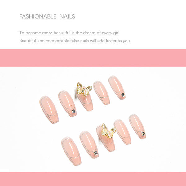 12 Sizes-24 Pcs Press On Nails Z053