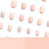 Pink Short Square Press on Nails