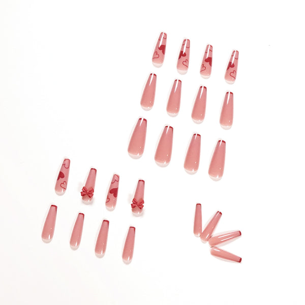 12 Sizes-24 Pcs Press On Nails JP1201