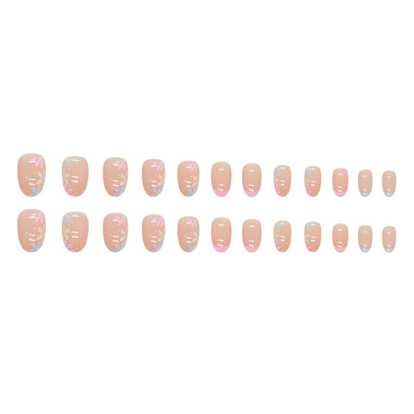 12 Sizes-24 Pcs Press On Nails W1213