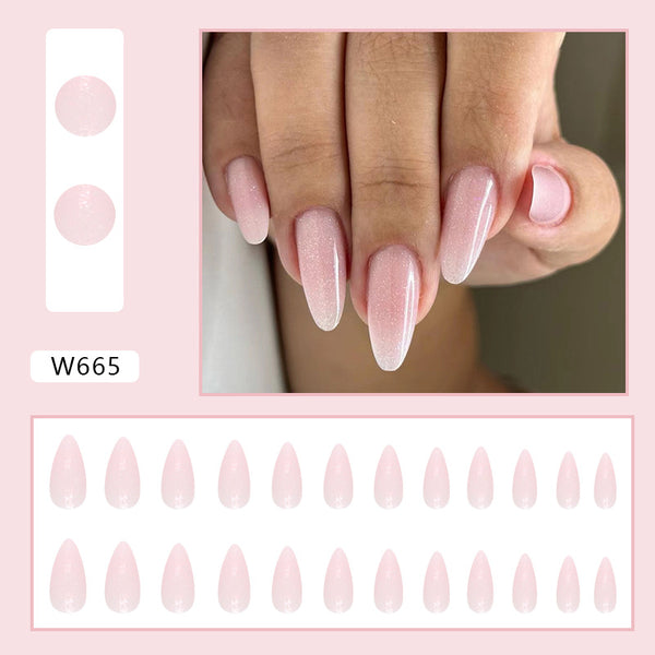 12 Sizes-24 Pcs Press On Nails W665