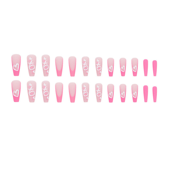 12 Sizes-24 Pcs Press On Nails W543