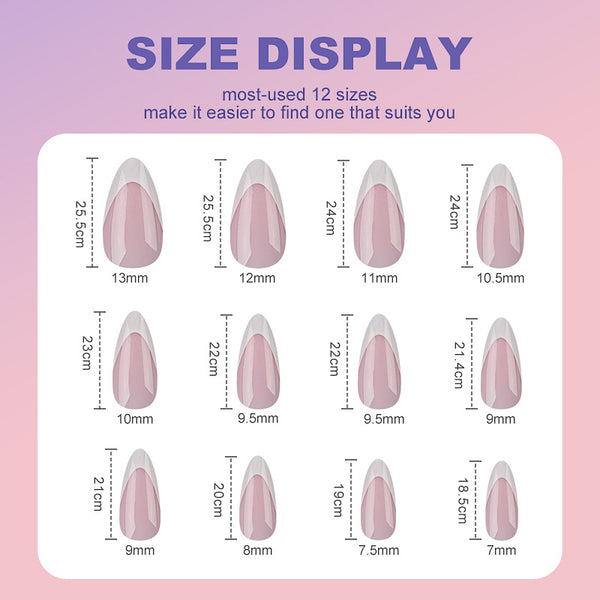 108 Pcs Press On Nails D001
