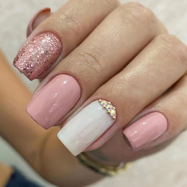 12 Sizes-24 Pcs Press On Nails Z656
