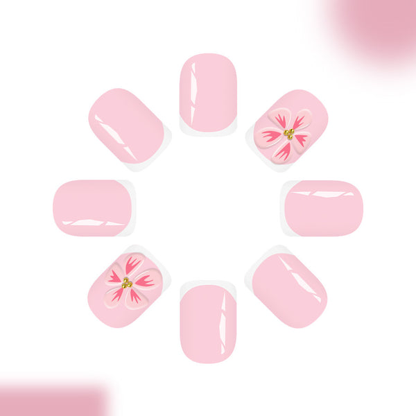 12 Sizes-24 Pcs Press On Nails C1162