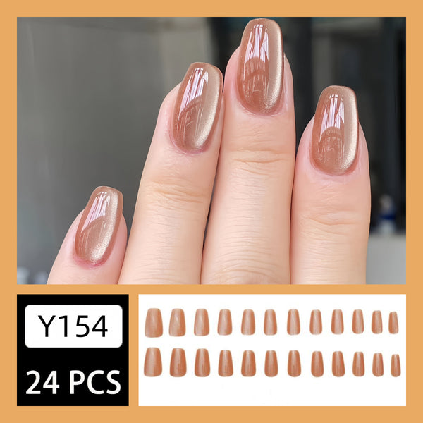 12 Sizes-24 Pcs Press On Nails Y154
