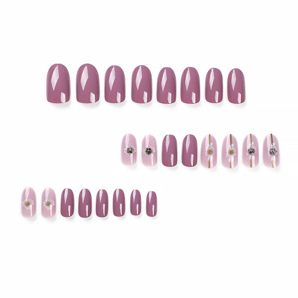 12 Sizes-24 Pcs Press On Nails JP2757
