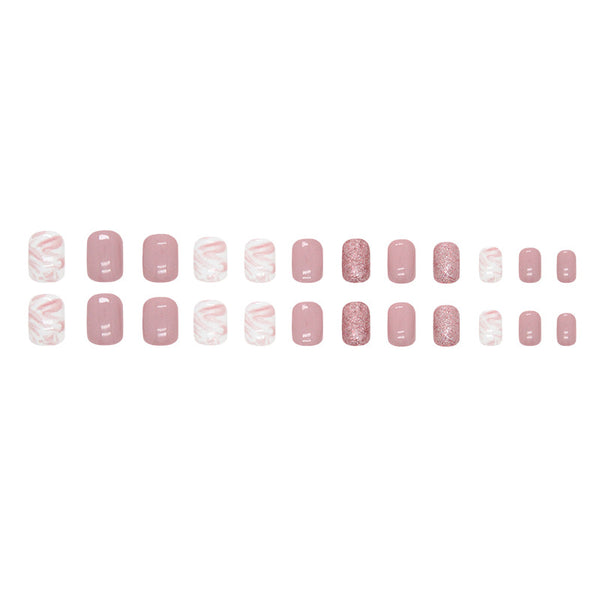 12 Sizes-24 Pcs Press On Nails W782