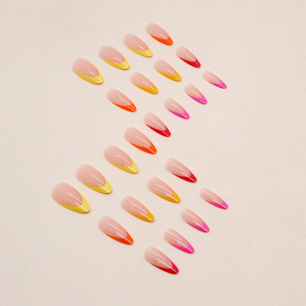 12 Sizes-24 Pcs Press On Nails W845