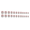 12 Sizes-24 Pcs Press On Nails W1960