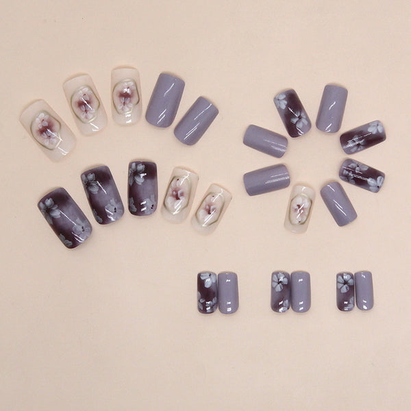 12 Sizes-24 Pcs Press On Nails R817