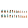 12 Sizes-24 Pcs Press On Nails W1814