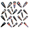 12 Sizes-24 Pcs Press On Nails Y905