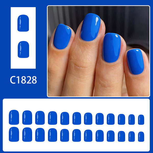 12 Sizes-24 Pcs Press On Nails C1828