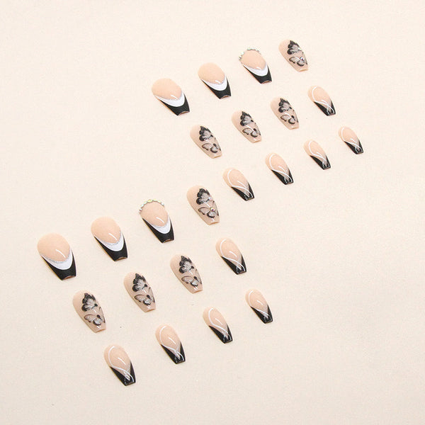 12 Sizes-24 Pcs Press On Nails Z520