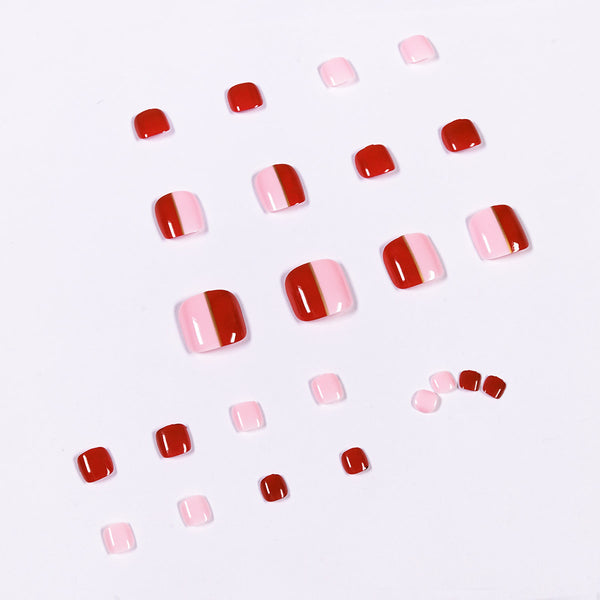 12 Sizes-24 Pcs Press On Nails JP1065