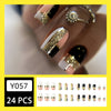 12 Sizes-24 Pcs Press On Nails Y057