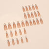 12 Sizes-24 Pcs Press On Nails W1637