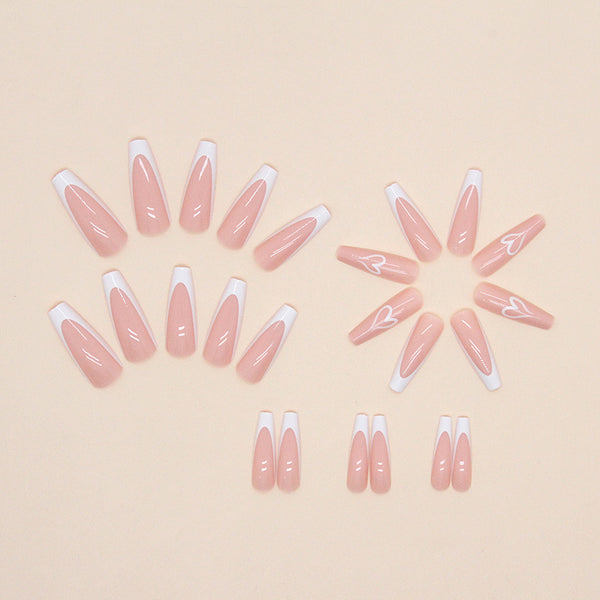 12 Sizes-24 Pcs Press On Nails W951