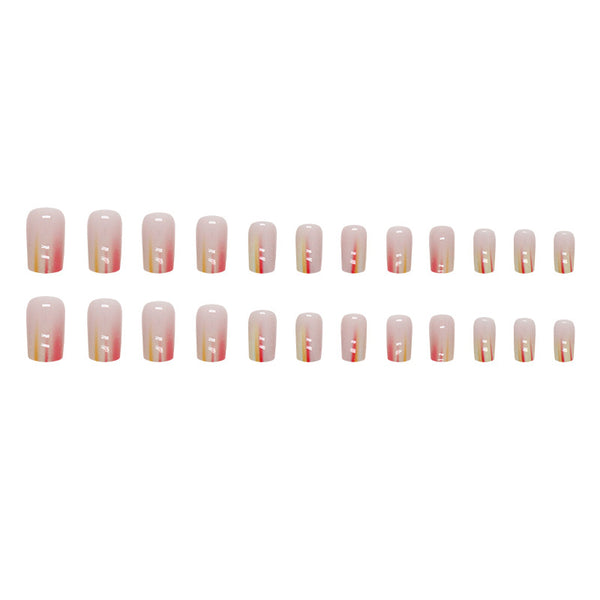 12 Sizes-24 Pcs Press On Nails W1244