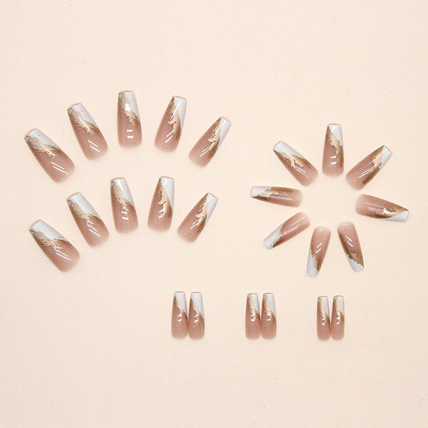 12 Sizes-24 Pcs Press On Nails W383