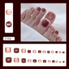 12 Sizes-24 Pcs Press On Nails F164