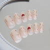 12 Sizes-24 Pcs Press On Nails R851