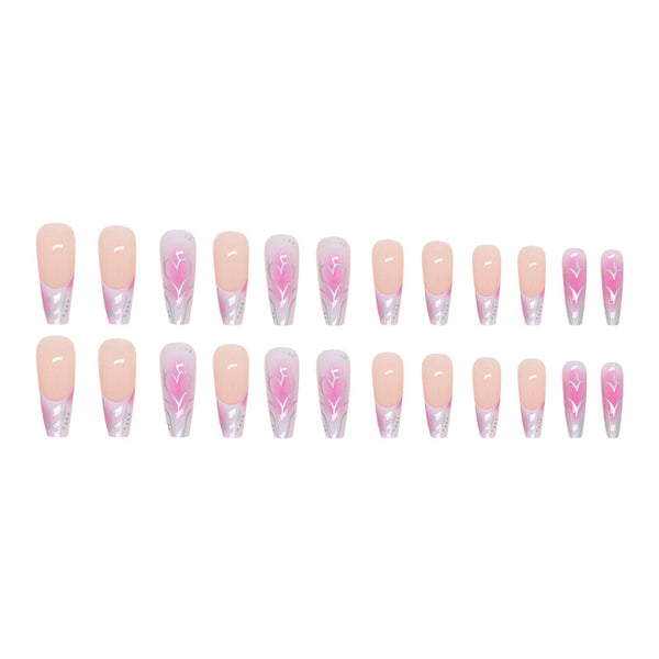 12 Sizes-24 Pcs Press On Nails W650