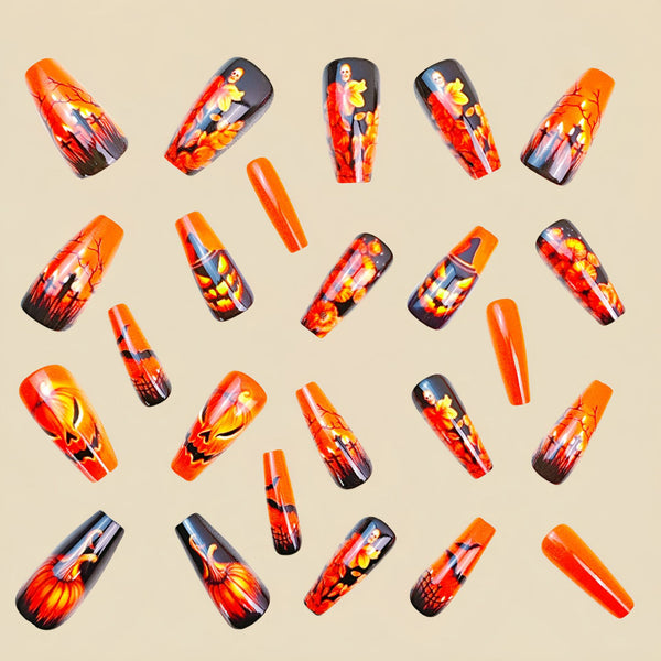 12 Sizes-24 Pcs Press On Nails Y854