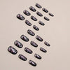 12 Sizes-24 Pcs Press On Nails W1250