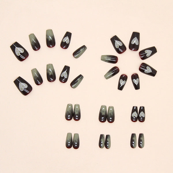 12 Sizes-24 Pcs Press On Nails S005
