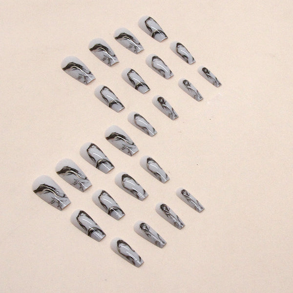 12 Sizes-24 Pcs Press On Nails W666