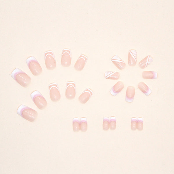12 Sizes-24 Pcs Press On Nails W318